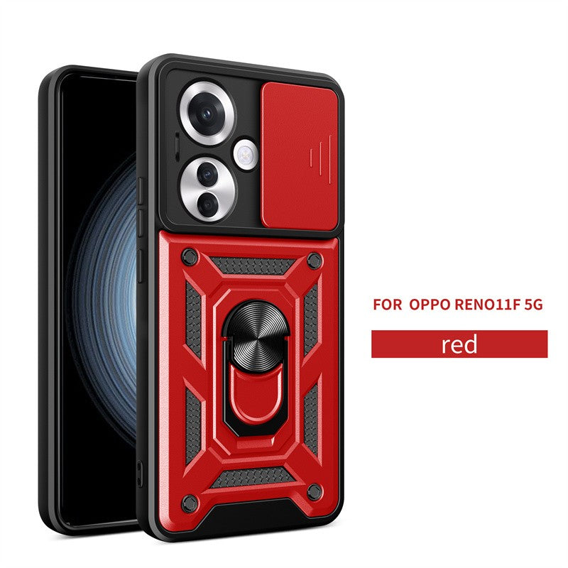 Funda para OPPO Reno11F 5G, Protector de cámara con lente deslizante, armadura a prueba de golpes, Coque para OPPO Reno11 F Reno 11F 11 F 5G