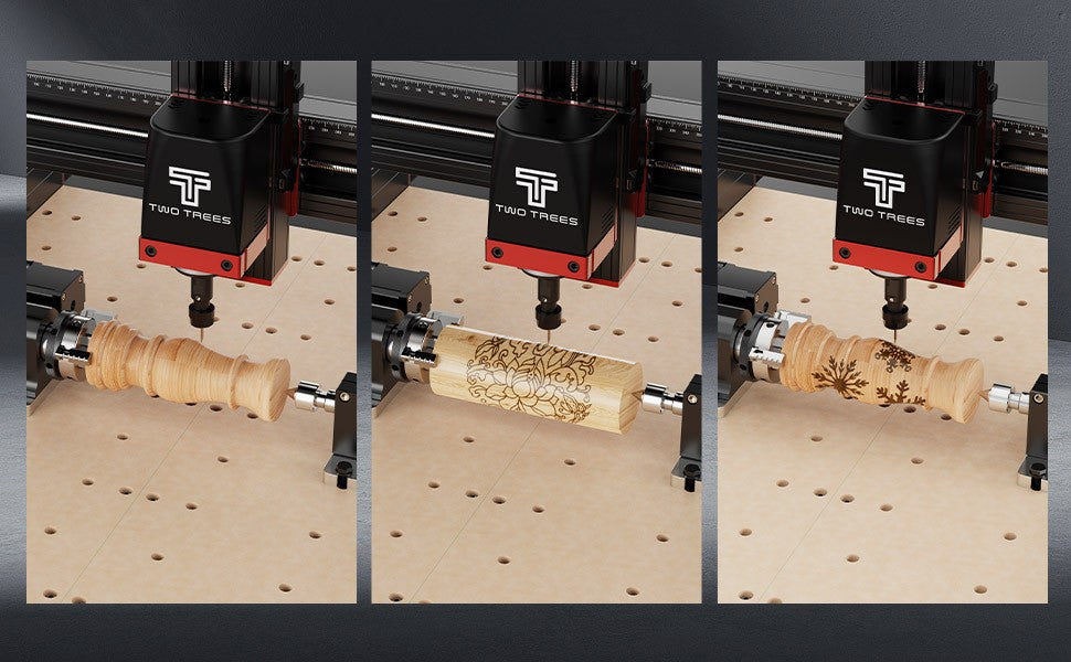 Twotrees TTC450 PRO CNC maquina enrutadora CNC carpintería grabado láser corte madera Metal Control GRBL