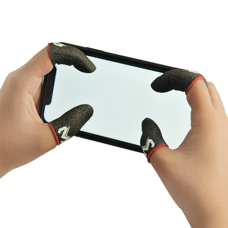 Guantes de dedo a prueba de sudor para juegos de teléfono, funda antideslizante para los dedos, para PUBG, pantalla táctil, acceso práctico, 2 uds.