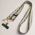 Cable colgante ajustable para teléfono móvil, estilo bordado Retro, con cuello extraíble, cordón colgante Universal para teléfono, 1 ud.