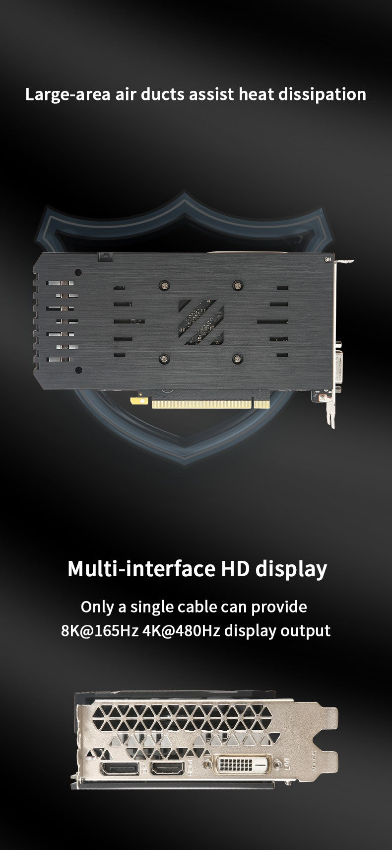 VEINEDA RTX3050 8GB GDDR6 128bit Tarjeta gráfica de computadora RTX 3050 8GB Gaming PC rtx 3070 DP * HDMI-compatible placa de video