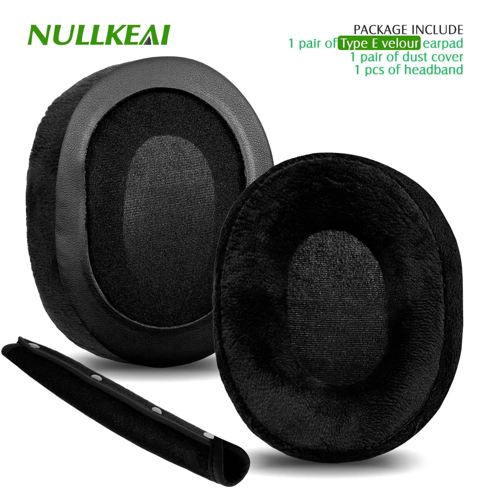 Nullkeai-almohadillas de repuesto para auriculares Anker Soundcore Life Q30 Q35 Q10 Q20, almohadillas de Gel refrescante, funda de malla, orejeras