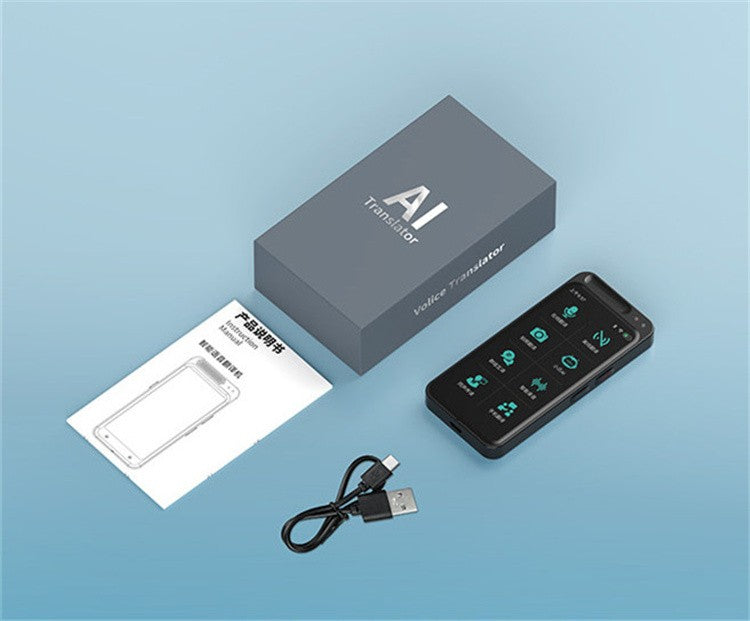 Traductor de Voz Inteligente Portátil Z6, Grabación Instantánea, 139 Idiomas, Traducción Inteligente en Tiempo Real, Máquina de Traducción Offline