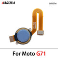 Botón de inicio, Sensor de identificación táctil de huellas dactilares, cinta de Cable flexible, piezas de repuesto para Moto G22 G31 G51 5G G60S G71