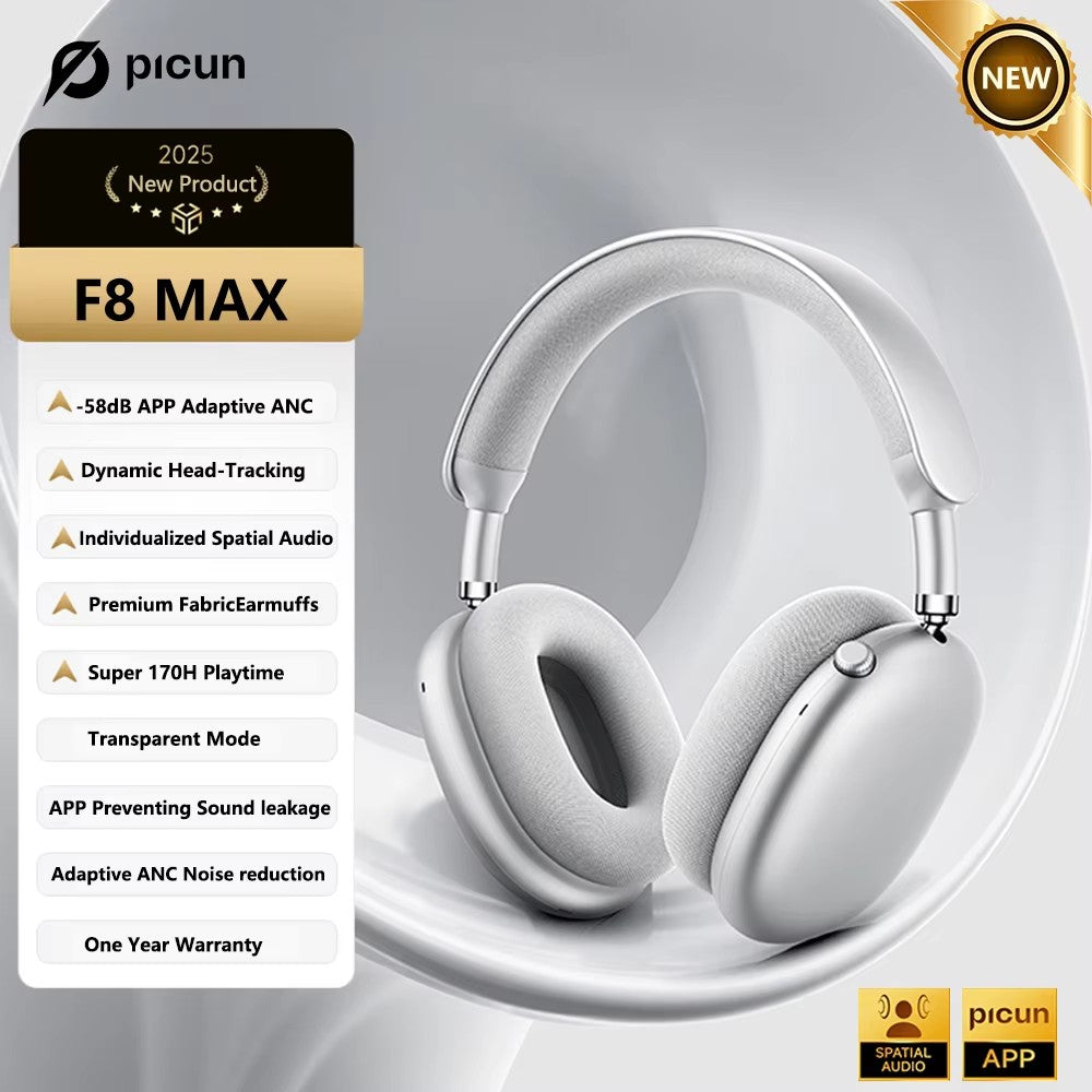 Picun F8 Pro ANC auriculares inalámbricos seguimiento de cabeza Audio espacial 3